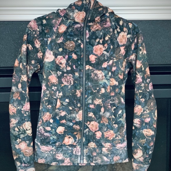 lululemon floral scuba hoodie